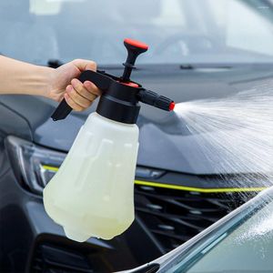 Botellas de agua Lavado de automóviles Botella de spray de espuma A prueba de explosiones Pulverizador de presión de aire ventilado Cesta de riego de jardín 1.5L