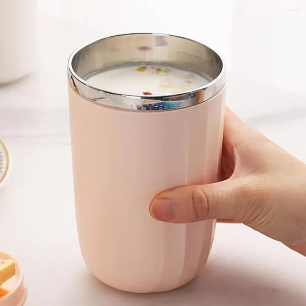 Botellas de agua, cafetera, taza a prueba de fugas, tazas de viaje de acero inoxidable, vasos aislados de capacidad para té, leche, regalo sobre la marcha