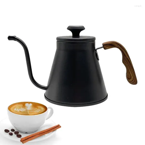 Bouteilles d'eau cafetière avec bouche étroite 1200ML filtre goutte à goutte pour bouilloire en acier inoxydable cuisinière à induction à flamme nue