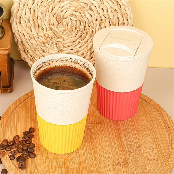 Bouteilles d'eau Cup commercial 380 ml de grande valeur avec couvercle à grande capacité portable drinkware café ménage moderne minimaliste