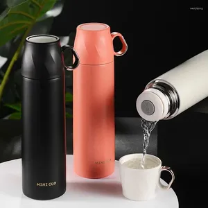 Water flessen creatief zakelijk draagbare isolatie cup outdoor sport grote capaciteit cadeau warme mokken roestvrijstalen fles