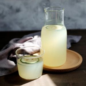 Water flessen cup draagbaar stijlvolle Japanse stijl herbruikbare 370 ml warmte-resistente wasbaar wasbaar thuiskantoor sap drinkfles theetop