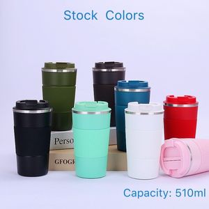 Bouteilles d'eau Thermos de café en acier inoxydable personnalisé, flacons sous vide de voiture portables, tasse thermique de voyage, bouteille thermocup pour cadeaux 221130