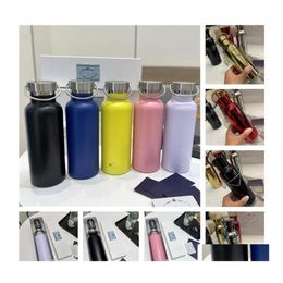 Botellas de agua Diseñador Tendencia 500 ml Botella de hervidor 9 colores Acero inoxidable Adts Niños Ciclismo al aire libre Deportes Insación térmica Hi2235