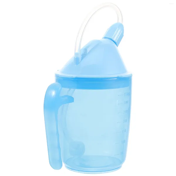 Botellas de agua para discapacitados, botella para beber, vasos para pacientes, adultos, Sippy para personas mayores, a prueba de derrames