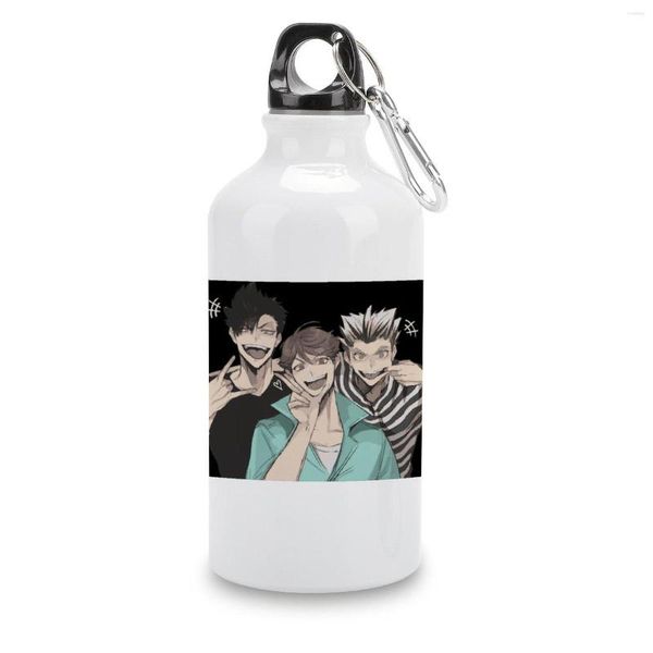 Botellas de agua DIY Hervidor Oya Haikyuu Botella deportiva Aluminio Tazas de té Vacío Gráfico Nerd