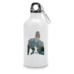 Bouteilles d'eau DIY Sport Bouteille Aluminium Kratos Silhouette 6 Bouilloire Tasses À Bière Vide Humour Graphique Unique