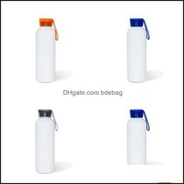 Water flessen diy sublimatie blanco beweging ketel 750 ml witte thermische overdracht afdrukken transparante ER aluminium waterflessen 8 36ty dhlkg