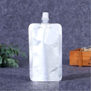 Botellas de agua Doypack 150 ml 250 ml 350 ml 500 ml Papel de aluminio Stand Up Spout Bolsa de líquido Paquete de bebidas Squeeze Drink Bag B3 Drop Deli Dhtma