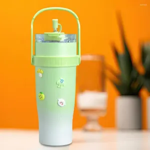 Waterflessen Bekerhouder Geïsoleerd Drinkgerei Roestvrijstalen Tumbler Cup Met Lekbestendig Stro Herbruikbaar Voor Thuis