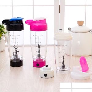 Waterflessen Electric Mation Protein Shaker Blender Bpa Plastic fles Matic Movement Coffee Milk Smart Mixer Drinkware Dbc Drop De Dhhqq