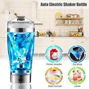 Botellas de agua Batido de proteínas eléctrico Agitador Botella USB Leche Licuadora de café Hervidor Deportes y Fitness Carga Shaker Cup 230621