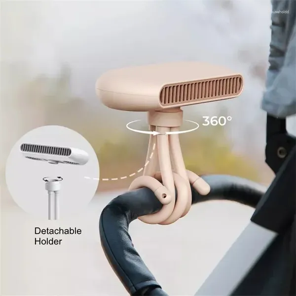Bouteilles à eau Portelle électrique ventilateur portable Trépied flexible Clipode à 4 vitesses Personne personnelle pour le siège d'auto berceau de vélo