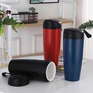 Botellas de agua Taza de vaso de moda Taza térmica segura Durable 360 grados Hilo Bite Sellado Cerámica Liner Vacío