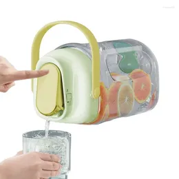 Bouteilles d'eau Pichet de réfrigérateur avec couvercle JUI adorable à l'air JUICE JUI CONTENURE DISPENSER CONTAGEMENTS PRESSION PRIFICATION POUR FILTRE POUR LA MAIS