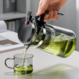 Botellas de agua GIANXI Teteras Tetera de vidrio resistente al calor Infusor de té Juego de té chino Hervidor Cafetera de vidrio Convenientes juegos de té de oficina 231013