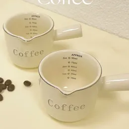 Waterflessen studeren high-end en prachtige keramische koffie meten van cups-extractie kleine melk hoge esthetische Italiaanse espresso