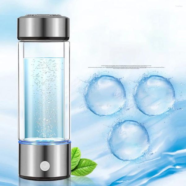 Botellas de agua Generador de hidrógeno saludable Botella de bebida rica pura Carga USB Hogar al aire libre