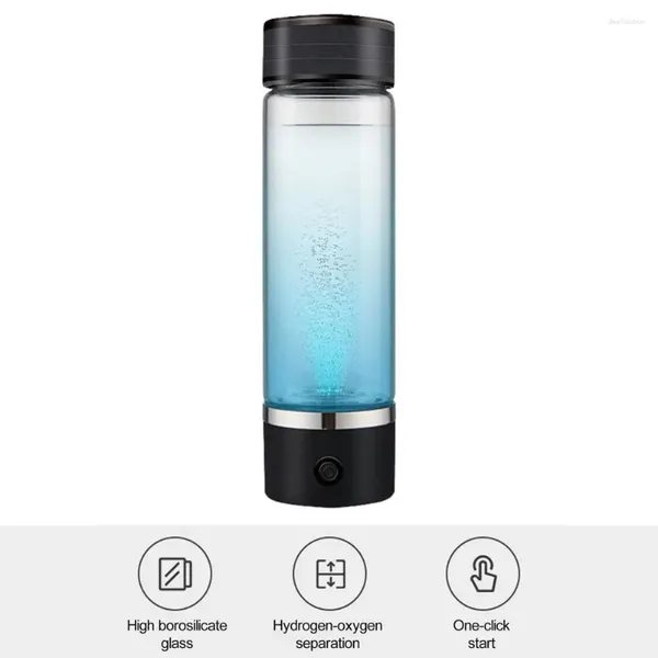 Botellas de agua Ionizador saludable Generador de botellas de hidrógeno portátil para ejercicio de viaje Metabolismo rápido