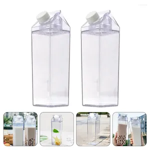 Bouteilles d'eau hémoton bouteille en plastique lait de bois lait contenant du jus de rangement vide fuite de fuite