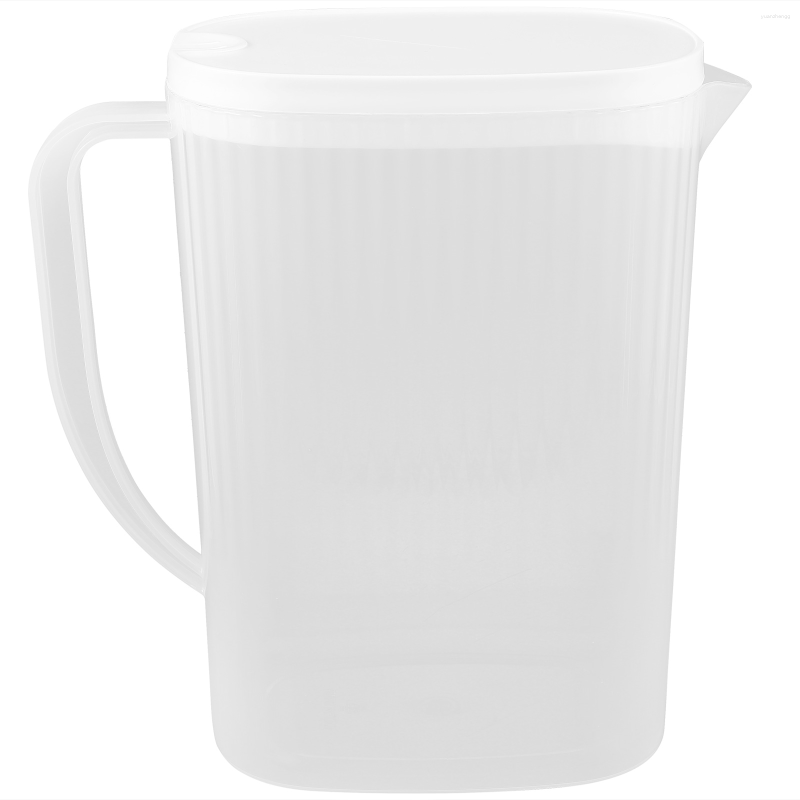 Garrafas de água em casa arremessador plástico tampa de chá de verão jarros bebem suco tampas de geladeira geladeira branca