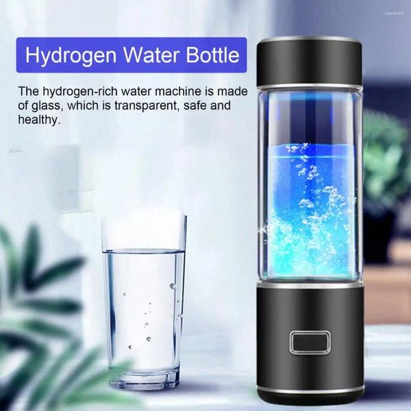 Bouteilles d'eau hydrogène bouteille hydrogène générateur portable verre boisson à boire casse anniversaire sain cadeau