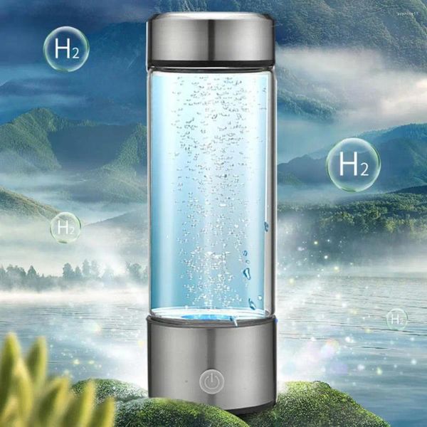 Bouteilles d'eau Générateur de bouteilles portables à tasse hydrogène pour exercice de voyage ionisé électrolyse ionisé