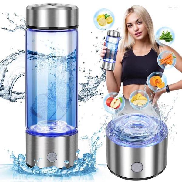 Botellas de agua Generador rico en hidrógeno Generador alcalino Alkaline Botella recargable Botella Super Titanium Filtro Antioxidante