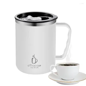 Bouteilles d'eau tasse de café isolée 500 ml Tasse de voyage gobelet Boire avec couvercle et manipuler en acier inoxydable pour le coco de thé