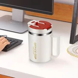 Bouteilles d'eau tasse de voyage isolée gobelet en acier inoxydable avec poignée paille de 500 ml aspirateur pour bouteille de café glacée à la maison