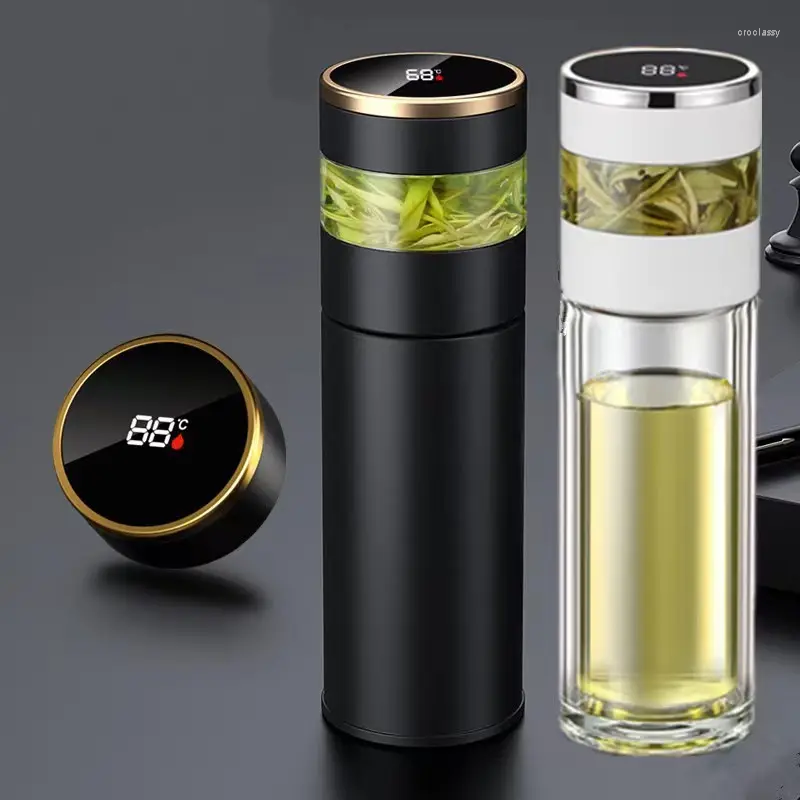 Water Bottles Intelligent Cup Non Slip Bottom Business Style Gift Box Packaging