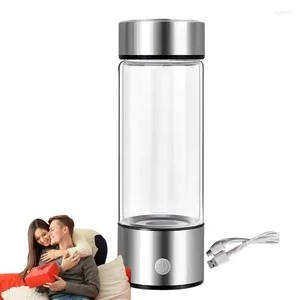 Bouteilles d'eau bouteille d'ionizer 420 ml de la coupe de voyage hydrogène portable rechargeable pour femmes pour les hommes à vélo