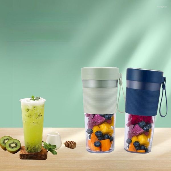 Botellas de agua exprimidor taza de jugo para el hogar exprimidor eléctrico portátil Mini pequeña máquina de frutas licuadora