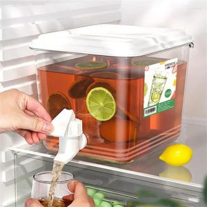 Bouteilles d'eau bouteille de friser de grande capacité avec robinet pour le brassage de fruits thé réfrigérateur boissons froides essentielles d'été