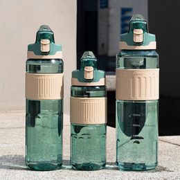Botellas de agua Material Tritan de gran capacidad Botella de agua Respetuoso del medio ambiente Durable Gimnasio Fitness Deporte al aire libre Shaker Botella para beber 230309