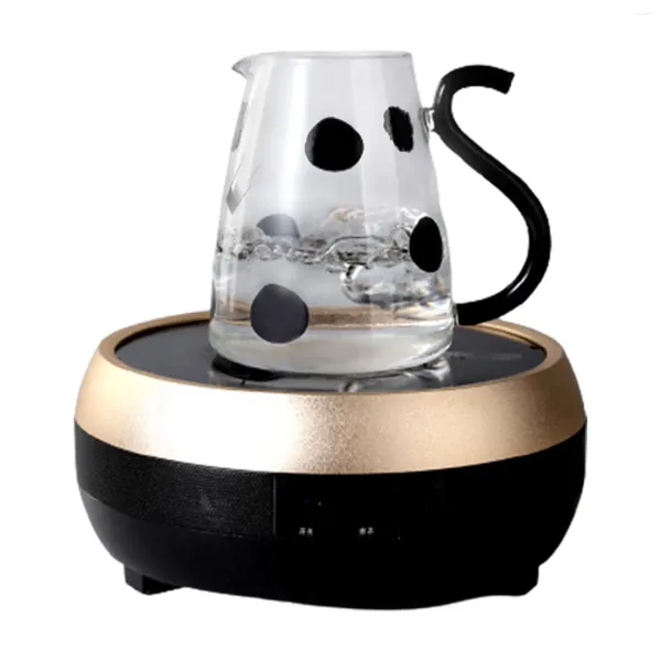 Bouteilles d'eau Beau design Cold Kettle Forme de vache Élargir la bouche approfondie et transparente pour le ménage toute l'année utilisation