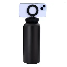 Bouteilles d'eau avec support magnétique pour téléphone, 1000ml, isolées en acier inoxydable, haute température pour 12/24