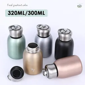 Bouteilles d'eau Mini flacons à café sous vide en acier inoxydable, bouteille de boisson de voyage, thermos, tasses et tasses, garde le froid en hiver pour femme