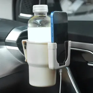 Bouteilles d'eau multifonctions, sortie d'air pour voiture, porte-gobelet pour boissons automatique, support de téléphone Stable, facile à installer, accessoires Anti-chute