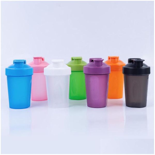 Bouteilles d'eau Nutrition Shake Cup 400Ml Petite Capacité Fitness Protein Milkshake Repas Replacementcup Sports Cups Drop Delivery Home Dh7Ve