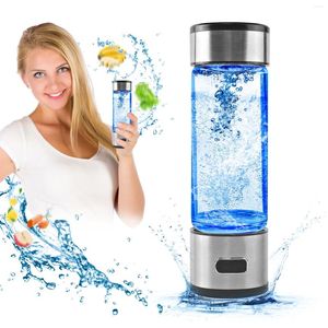 Bouteilles d'eau Portable 400 ml Bouteille d'hydrogène Filtre de qualité Ion Antioxydant Lonizer Améliorer en 3 minutes