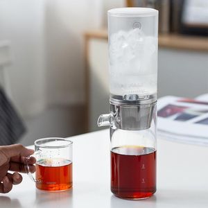 Water Flessen Draagbare Cold Brew Koffiezetapparaat Ijs Druppelaar Pot Precieze Afwerking Prachtige Kleine Slow Drip Brewer 400 ml