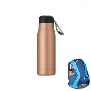 Bouteilles d'eau Bouteille d'isolation portative avec tasse réutilisable de grande capacité d'acier inoxydable étanche pour le voyage de Camping de sports de forme physique