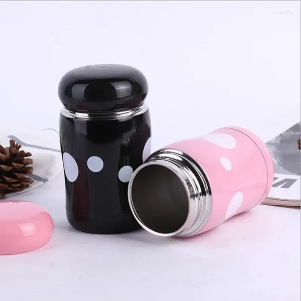 Promotion sur les bouteilles d'eau ! Tasse isolante en acier inoxydable, champignon, cadeau créatif pour le ventre, tasses de dessin animé