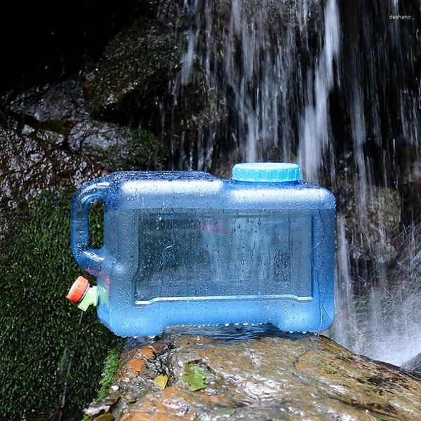 Botellas de agua cubo puro para recipiente de almacenamiento doméstico con grifo de bebida de toque Bar de comedor de cocina jardín para el hogar