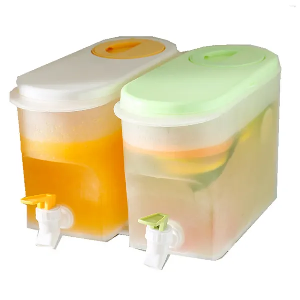 Botellas de agua Refrigerador Jugo Hervidor frío BPA Dispensador de bebidas de plástico libre para tetera y fruta