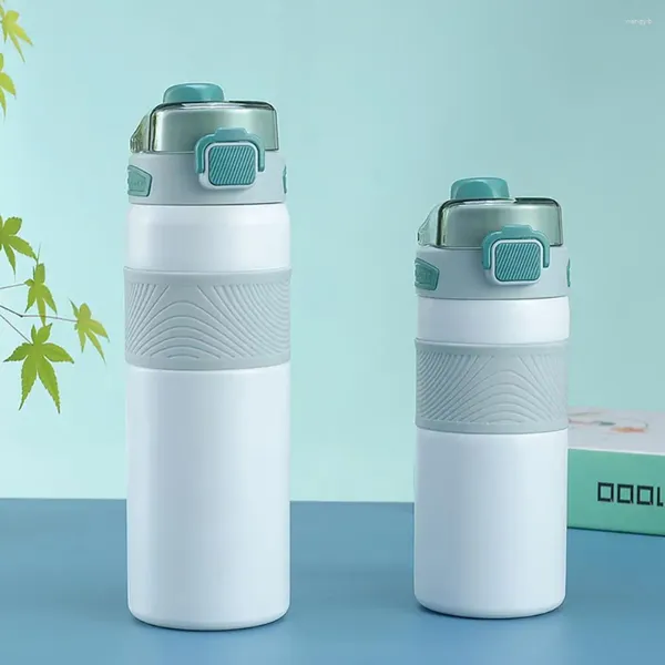 Botellas de agua Taza resistente a los arañazos Aislada Capacidad de acero inoxidable premium Boca ancha con paja para actividades al aire libre