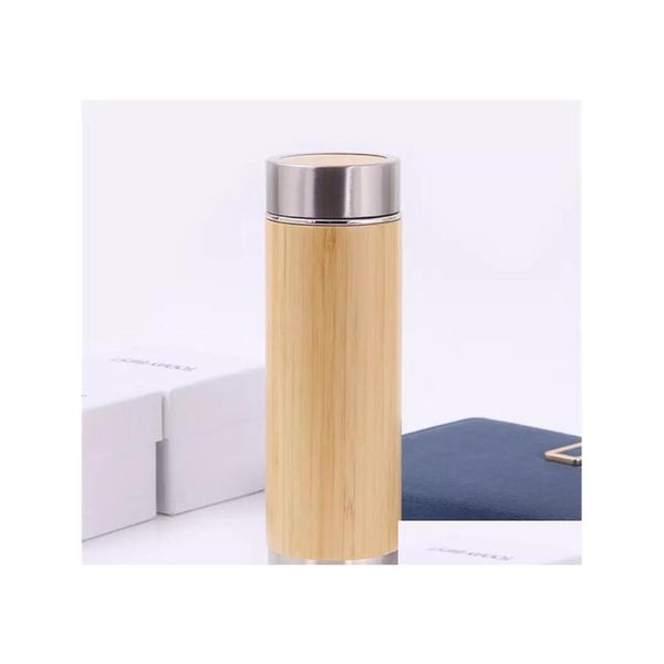 Bouteilles d'eau en acier inoxydable bouteille thermos de voyage tasse aspect bois inventaire vente en gros livraison directe maison jardin cuisine salle à manger bar Dhewr