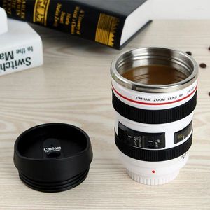 Waterflessen roestvrijstalen SLR-camera EF24-105mm koffielens mok 1: 1 schaal caniam creatief cadeau