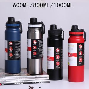 Water flessen roestvrijstalen thermische fles buiten sport thermoskaas ketel grote capaciteit creatieve draagbare ruimte beker geïsoleerde flessen 221130